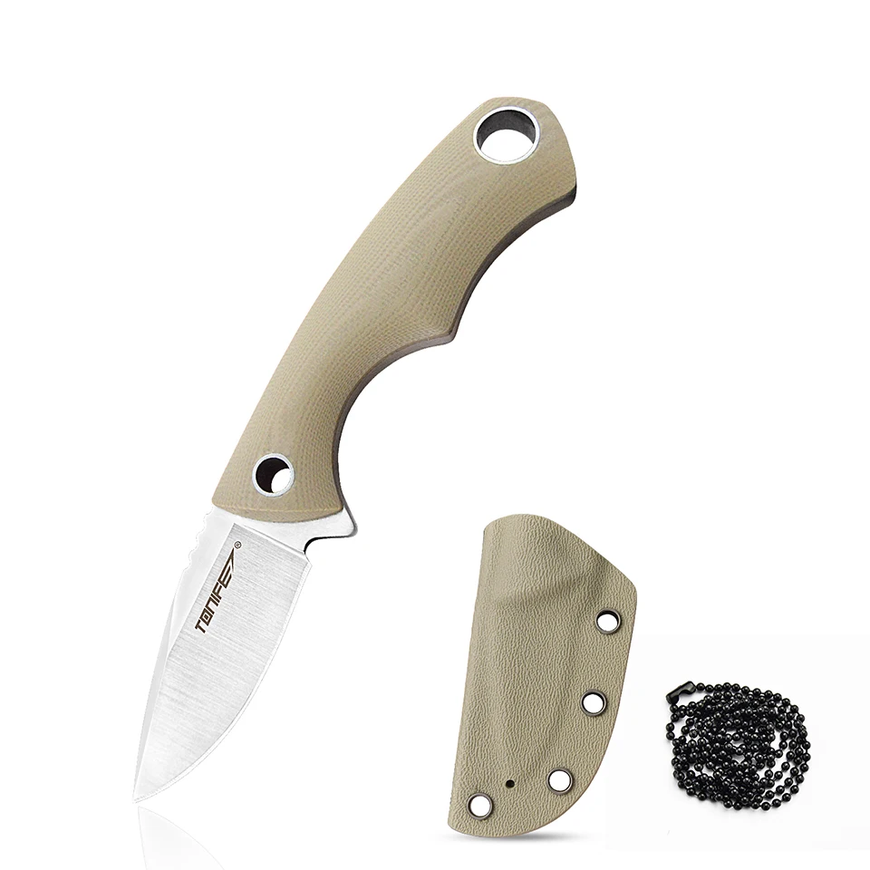 TONIFE Squirrel Mini Small Fixed Blade  Full Tang with 8Cr14MoV Steel Ky... - $280.07
