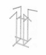 Chorme 1 Inch Square Tubing 4 Way Rack with Square Tube Slant Arms 1 Ct - $82.95