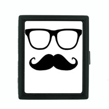Cool Mustache D6 Small Black Case Card Money Holder - £11.07 GBP