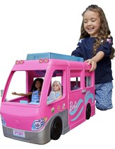 Barbie Camper, Doll Playset with 60 Accessories 30-Inch-Slide and 7 Play Areas - £76.10 GBP