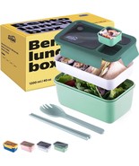 Tarlini  GREEN  Bento box  Premium Bento Lunch Box with Compartments for... - £13.37 GBP