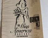 Miss America Pageant Tv Guide Print Ad Kenny Rogers Regis Philbin TPA14 - £4.68 GBP