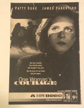 One Woman’s Courage Tv Movie Print Ad Vintage Patty Duke James Farentino TPA2 - £4.63 GBP