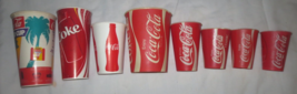 8 Different Coca-Cola Paper Cups - $1.49