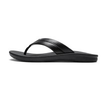 OKABASHI Men&#39;s Voyager Flip Flop (Black, 12) | Sculpted Footbed w/Nonslip Grip | - £20.03 GBP