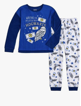 Harry Potter NWT Boys size 4 Blue long sleeve pant pajama set sf5 - £20.12 GBP