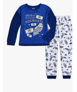 Harry Potter NWT Boys size 4 Blue long sleeve pant pajama set sf5 - £20.54 GBP