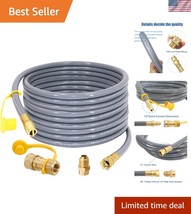 1/2-Inch Natural Gas Hose - 36 Feet, Quick-Disconnect Kit for Outdoor Co... - $1,849.32 MXN
