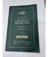 Sept. 1, 1931 CHEVROLET &quot;MOTOR CARS--INDEPENDENCE SERIES AE&quot; Car Owner&#39;s... - $1,122.24 MXN