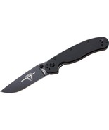 Ontario Rat II Linerlock Black Folding AUS-8 Stainless Pocket Knife 8861 - $49.46