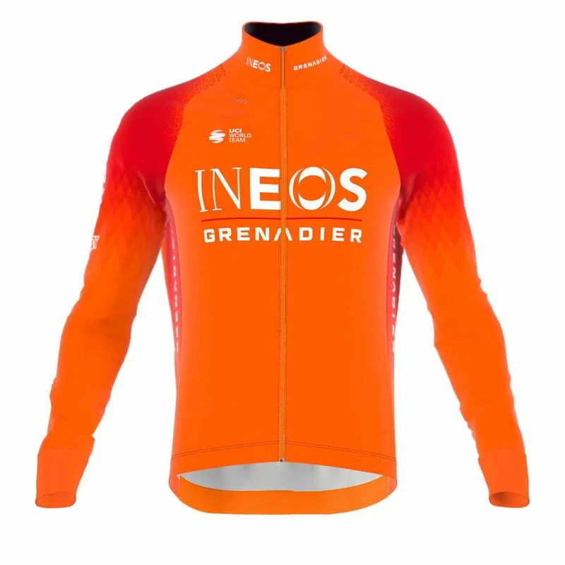 Sporting Spring Summer 2022 Ineos Grenadiers Team Orange Cycling Long Sleeve Bi - £50.35 GBP