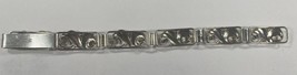 John Lauritzen Danemark Argent Sterling Floral Station Bracelet 7.5 &quot; Ma... - $207.76