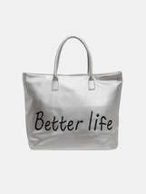 BETTER LIFE PU Leather Tote Bag - $48.99