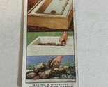 Making A Miniature Trough WD &amp; HO Wills Vintage Cigarette Card #8 - $2.96