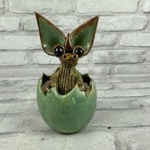 Yare Designs Pottery Baby Dragon In Egg Very Small Chip On Ear - $84.21