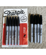 Lot of 9 Sharpie Fine Point Markers – Black Ink - $16.28 CAD