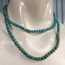 Green Stone Beaded Womens Necklace Jewelry - £10.58 GBP