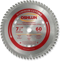 Oshlun Sbnf-072560 7-1/4-Inch 60 Tooth Tcg Saw Blade With 5/8-Inch Arbor - £32.28 GBP