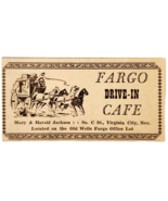 1957 Fargo Drive In Cafe Restaurant Advertisement Virginia City Vintage ... - €17,16 EUR