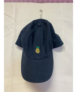 Navy Blue Baseball Cap Embroidered Pineapple Adjustable Size NWOT - $14.03 CAD
