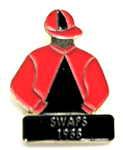 1955 Kentucky Derby Winner Swaps Jockey Silks Pin Horse Racing Memorabilia - $14.99 1955 Kentucky Derby Winner Swaps Jockey Silks Pin Horse Racing Memorabilia - $14.99