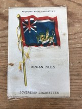 Vtg Antique Sovereign Cigarettes Tobacco Silk Ionian Isles Flag Greece G... - £39.32 GBP