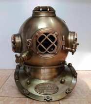 Vintage Brass Boston Diving Helmet Divers Morse Scuba Mark Deep Sea Marine - £156.50 GBP