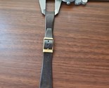 vintage NOS MCM HiFi 8CM brown genuine leather watch strap gold buckle #7 - $19.80