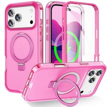Case for iPhone 17 Air (Color: Rose) Built-in Screen Protector Ring Hard... - $50.00