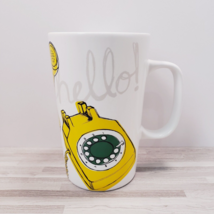 Starbucks 2015 Yellow Telephone Hello 16 oz. Ceramic Coffee Mug Cup - £12.20 GBP