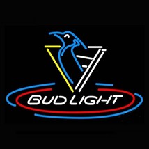 New Bud Light Pittsburgh Penguins NHL Beer Neon Sign 32&quot;x24&quot; - £267.13 GBP