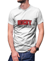 Rocky movie 100  cotton white t shirt tees for men thumb200