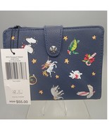 Vera Bradley Passport Wallet Snow Globe Motifs Navy Blue Holiday NWT - $33.86 CAD