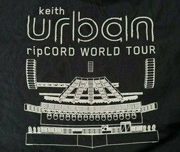 Keith Urban T-SHIRT Xl New Rip Cord Tour 100% Cotton Black Free Shipping - £15.94 GBP
