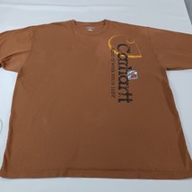 Carhartt K214 BRN Men's Brown Long Sleeve Graphic T-Shirt Hard At Work Size XL image 11