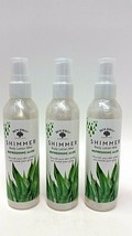 ( LOT 3 ) Shimmer Body Lotion Mist Refreshing Aloe 4 oz Each Brand New SEALED - £22.20 GBP