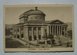 Old Postcard Italy Sicilia PALERMO Teatro Massimo - theater - 1933 - £9.13 GBP