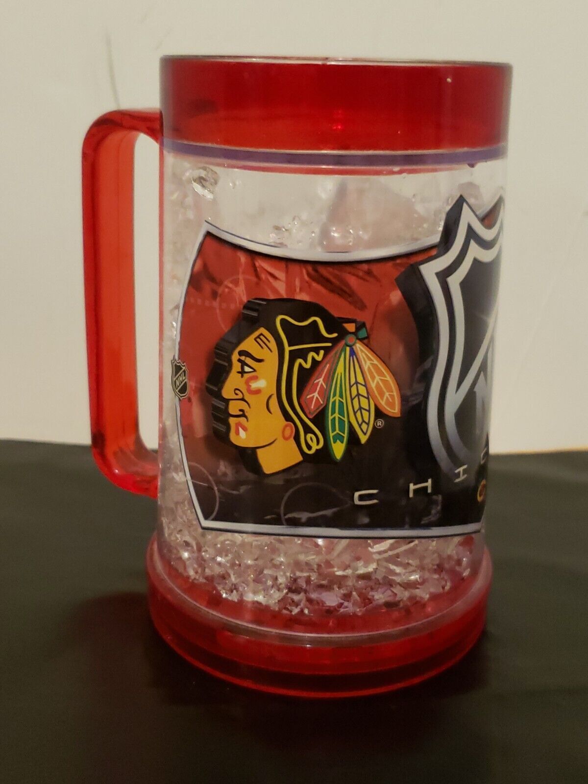 Chicago Blackhawks Frosted Plastic Mug Cup NHL Hockey Ice Chill - $17.98
