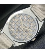 SEIKO 5 AUTOMATIC MENS WATCH REFURBISHED JAPAN MADE GREY DIAL CUSTOM a44... - $44.99