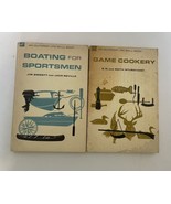 Outdoor Life Skill Books Game Cookery &amp; Boating For Sportsmen Lot of Two - £15.48 GBP