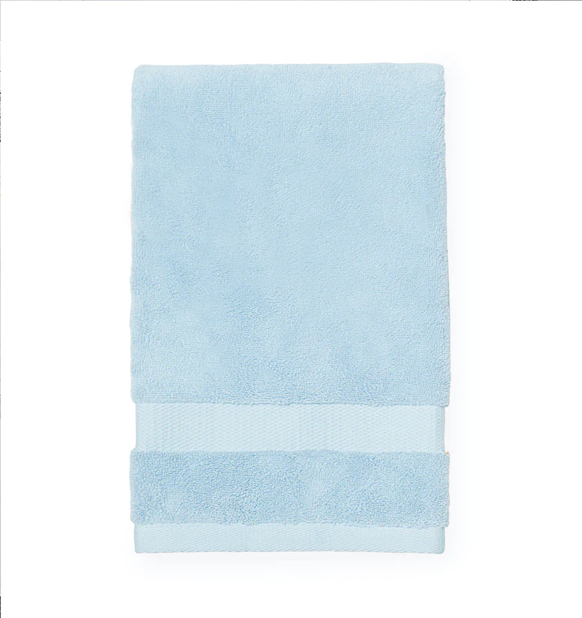 Sferra Bello Blue Bath Sheet Towel Solid Large Combed Cotton Soft 40&quot; X ... - £43.49 GBP