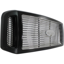 New Grille For 2005 Ford Excursion Limited Painted Black Shell Chrome Insert - £187.51 GBP