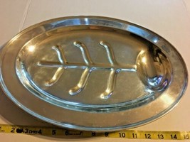 Vintage Benedict EPNS BMM USA 1928 Fish Bone Platter SilverPlate 16” SKU 059-04 - $5.93