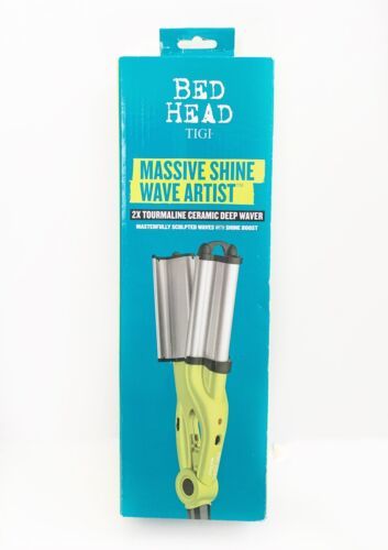 Primary image for BedHead Wave Artist Ceramic Deep Hair Waver Combat Frizz Add Massive Shine-Green