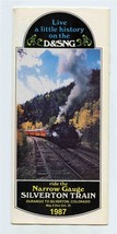 Live History D&amp;SNG Durango Silverton Railroad Narrow Gauge Brochure CO 1987 - £21.90 GBP