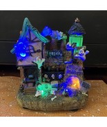 6 Inch Halloween Village House LED Battery Light Up Drink Factory Ghosts... - €21,49 EUR