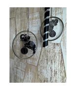 Whimsical Elephant Hoop Mobile Wind Chime Circus Decor Hanging Art - $276.04 MXN