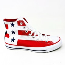 Converse CTAS Hi White Red White Blue Mens July 4th Star Stripes Shoes 167836F - £46.32 GBP