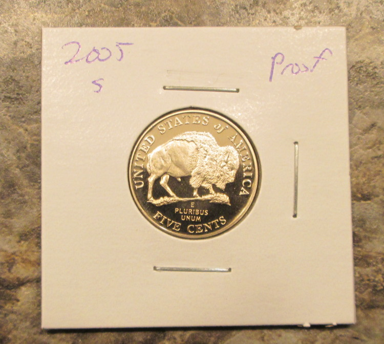 Primary image for 2005-S Proof Jefferson Nickel Westward Journey Bison