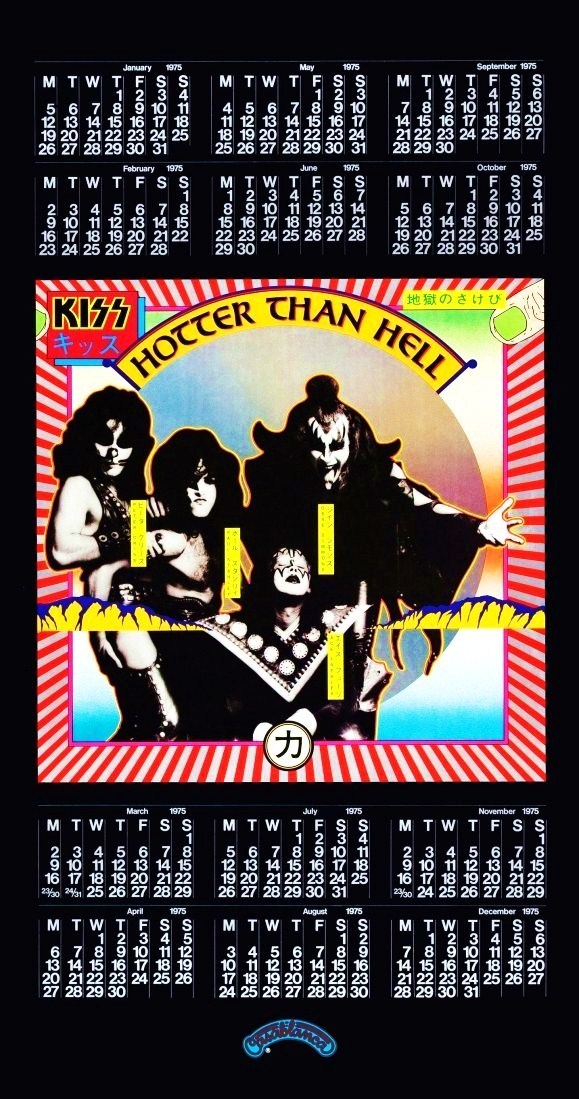 Primary image for KISS Rock Band 20 x 38 "Hotter Than Hell" 1975 Reproduction Poster